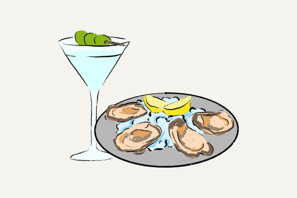 Oysters and Martini