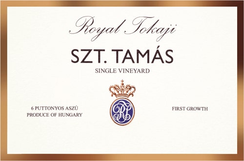 Royal Tokaji 2017 SZT. Tamás Single Vineyard 6 Puttonyos Aszú First Growth White (Tokaji)