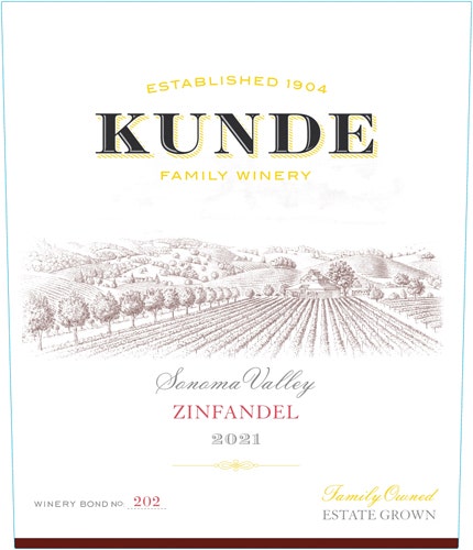 Kunde 2021 Estate Zinfandel (Sonoma Valley)